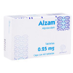 Alzam Alprazolam 0.25 mg 60 tabs