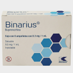 Binarius Buprenorfina Caja con 6 ampoules con 0.3 mg/1 ml