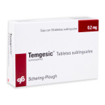 Temgesic Sublingual Bupremorphine 0.2 mg 10 Tabs
