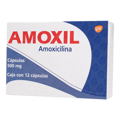 Amoxil Amoxicillin 500 mg 12 Caps
