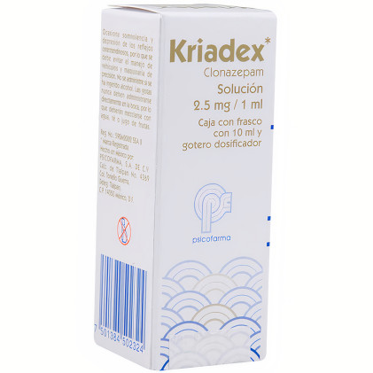 Kriadex Clonazepam 2.5 mg Drops 10 ml