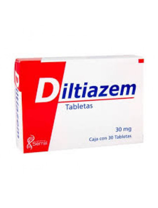 Cardizem Diltiazem hydrochloride Generic 30 mg 30 tabs