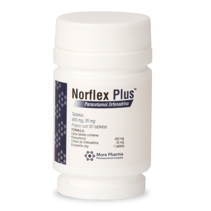 Norflex Plus 50 Tabs (Paracetamol, Orphenadrine)